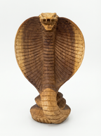 Aggressive Suar Cobra - Wood Carving