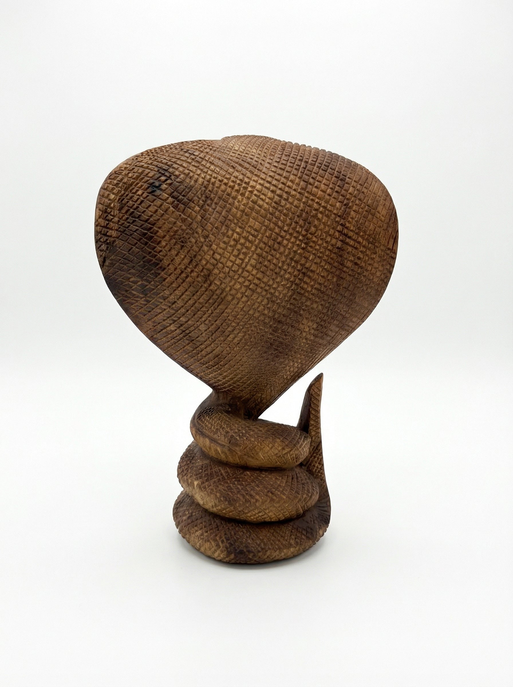 Aggressive Suar Cobra - Wood Carving