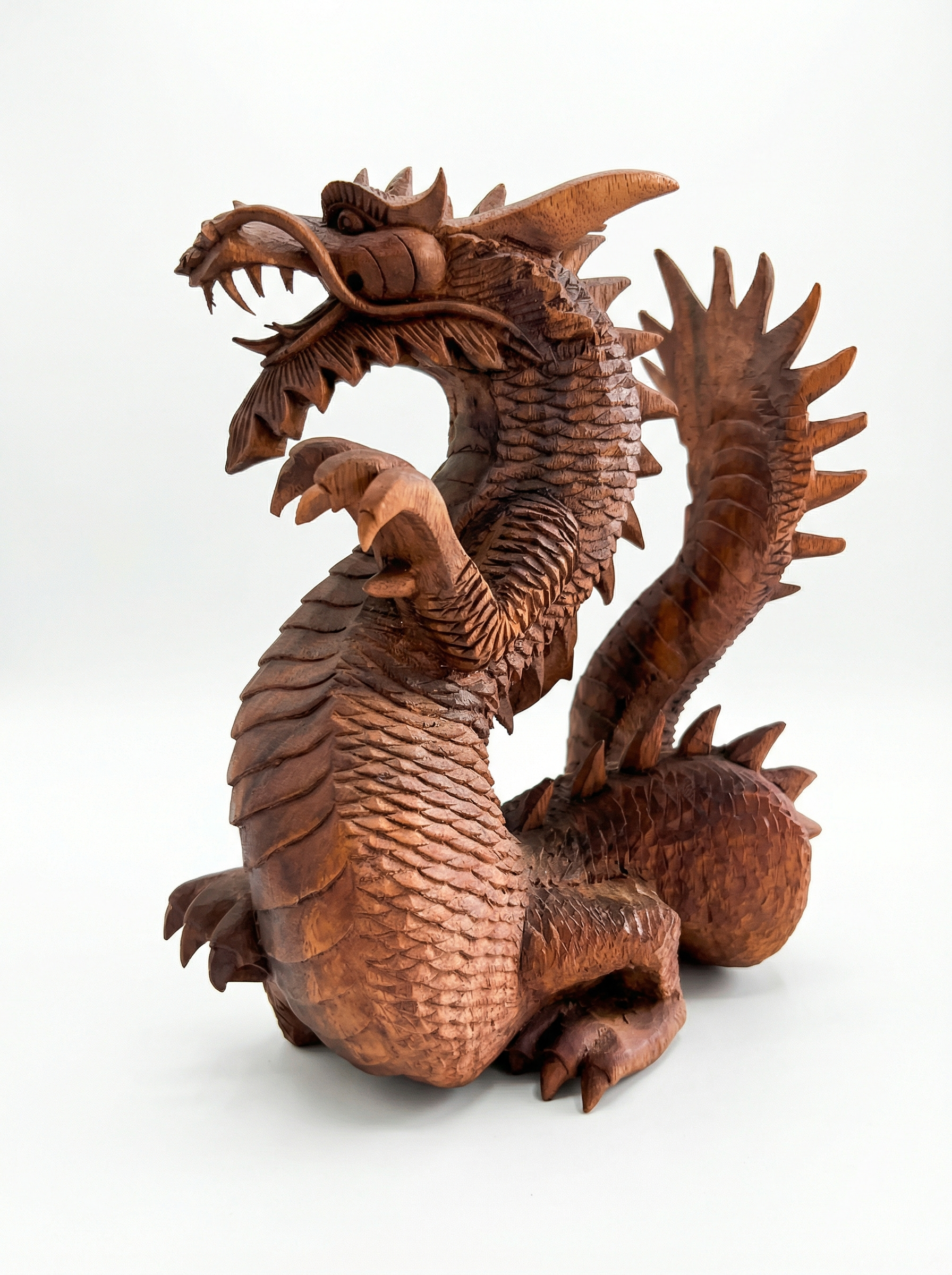 Chinese Dragon Suar - Wooden Carving