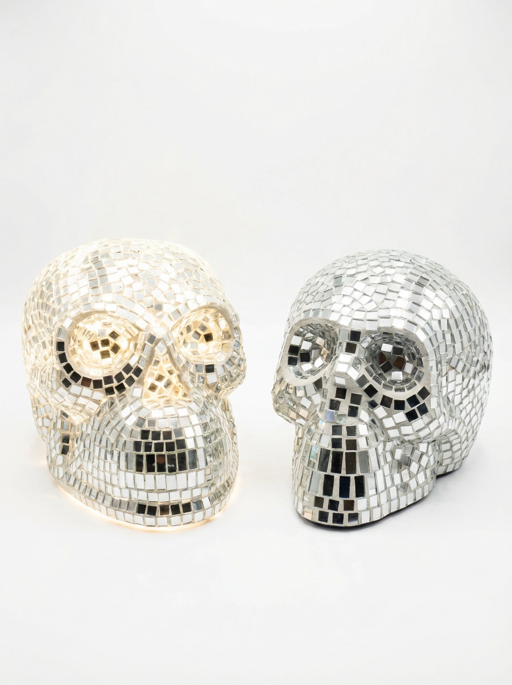 Mosaic Mirror Skull Lampshade - Handicraft