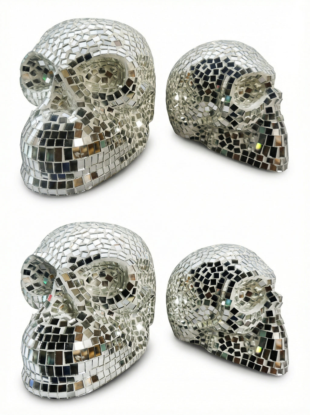 Mosaic Mirror Skull Lampshade - Handicraft