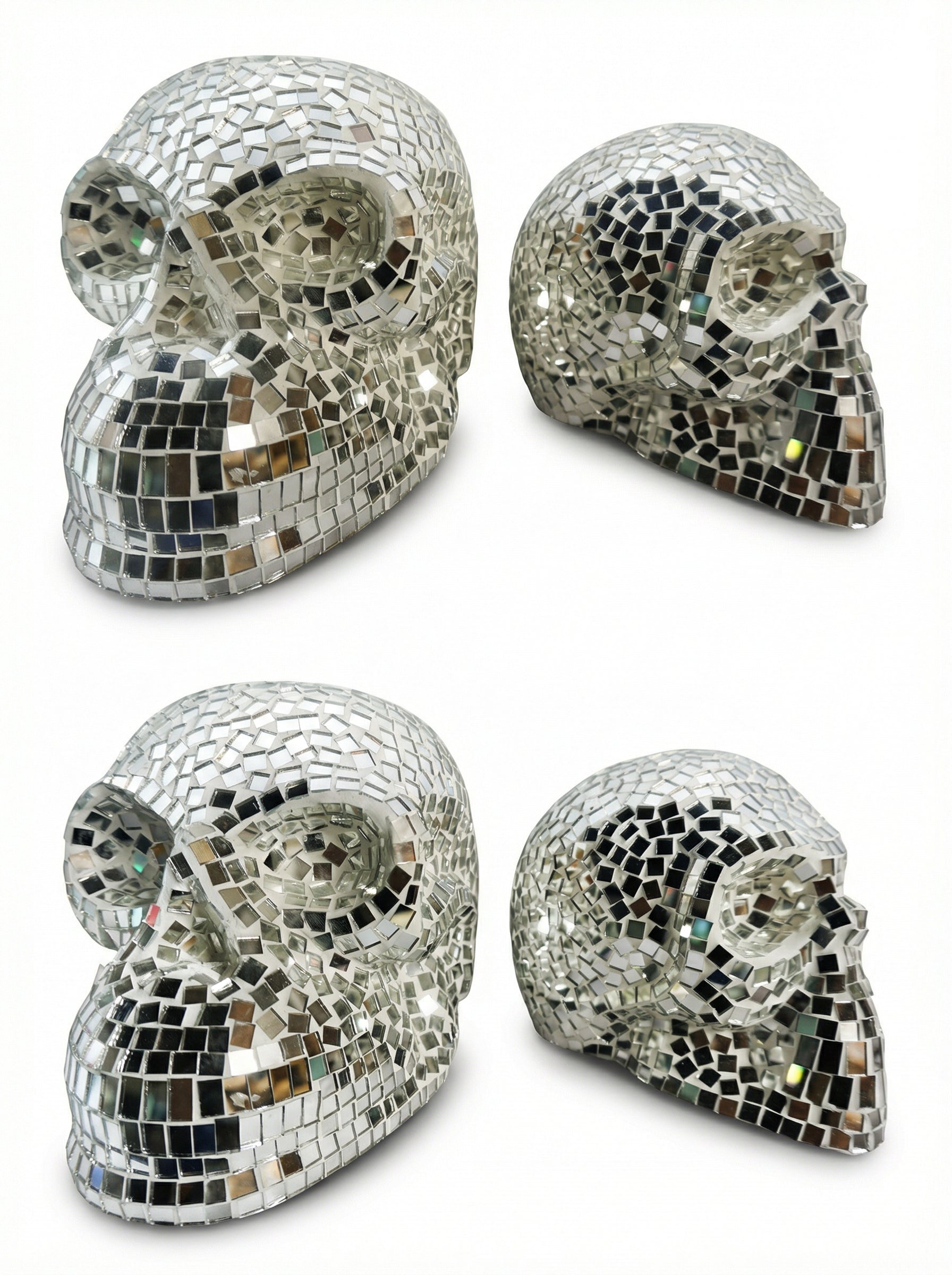 Mosaic Mirror Skull Lampshade - Handicraft